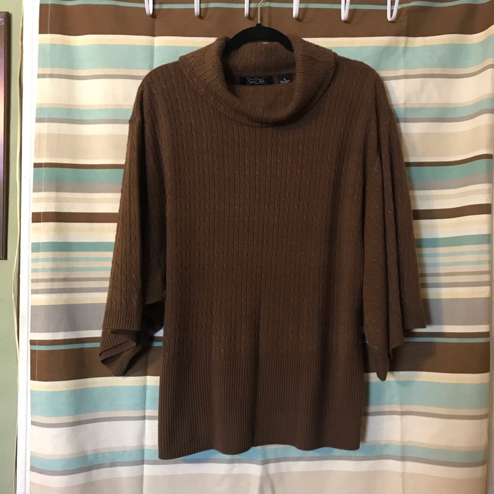 Brown Dolman Sweater
